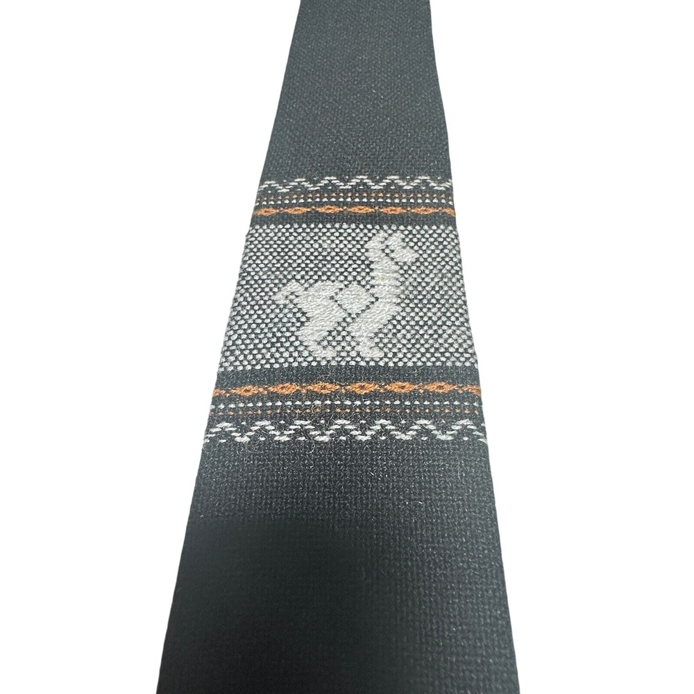 Vintage Unique Nazca Aztec Neck Tie Adjustable Black Career Business Casual